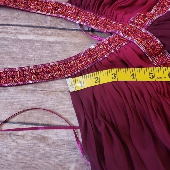 JS Boutique beaded ombre halter neck gown - Picture 8 of 8